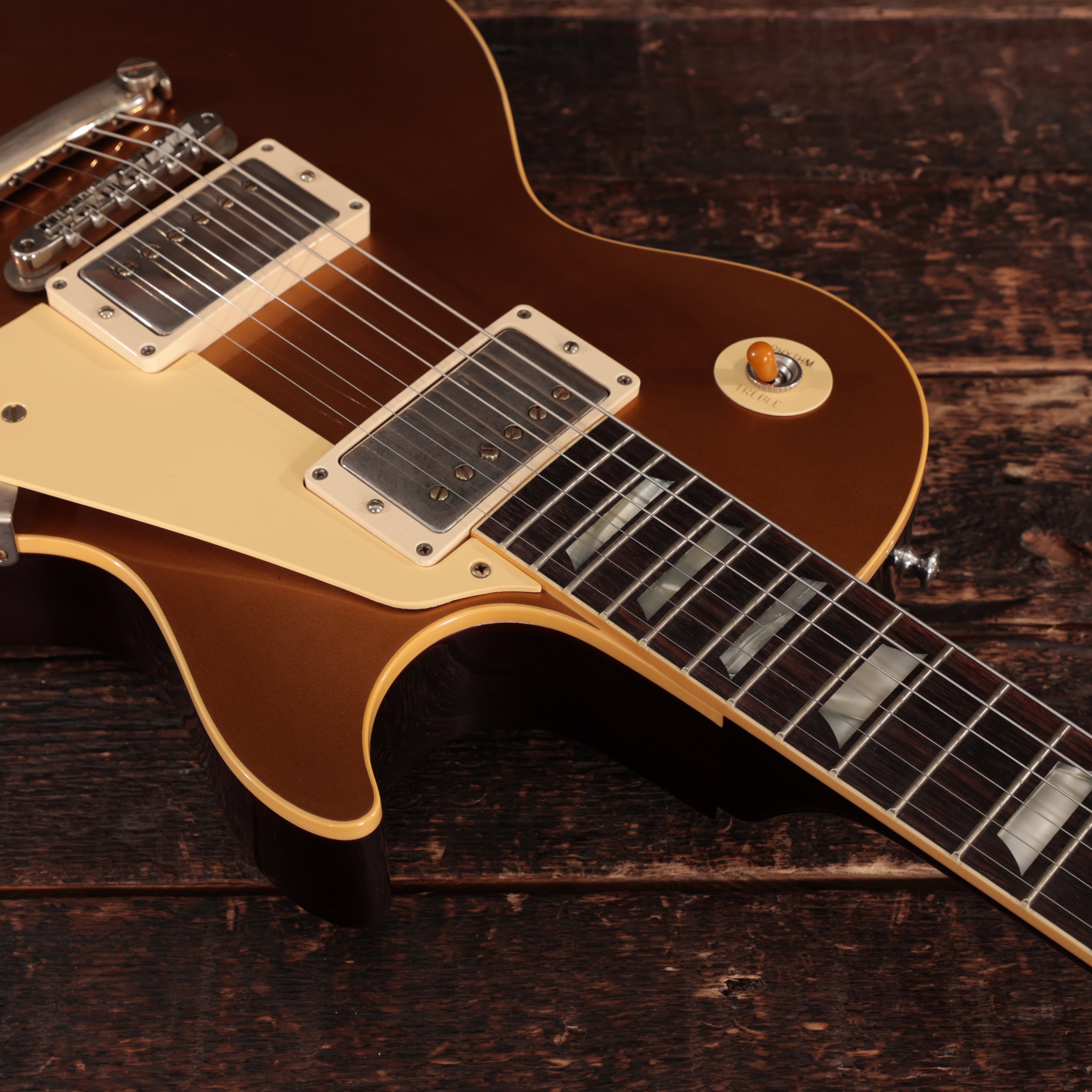 Les Paul 1957 Gold Top Bigsby スタイルジャパビン Les Paul 1957 Gold Top Bigsby Style Japan Vintage Electric